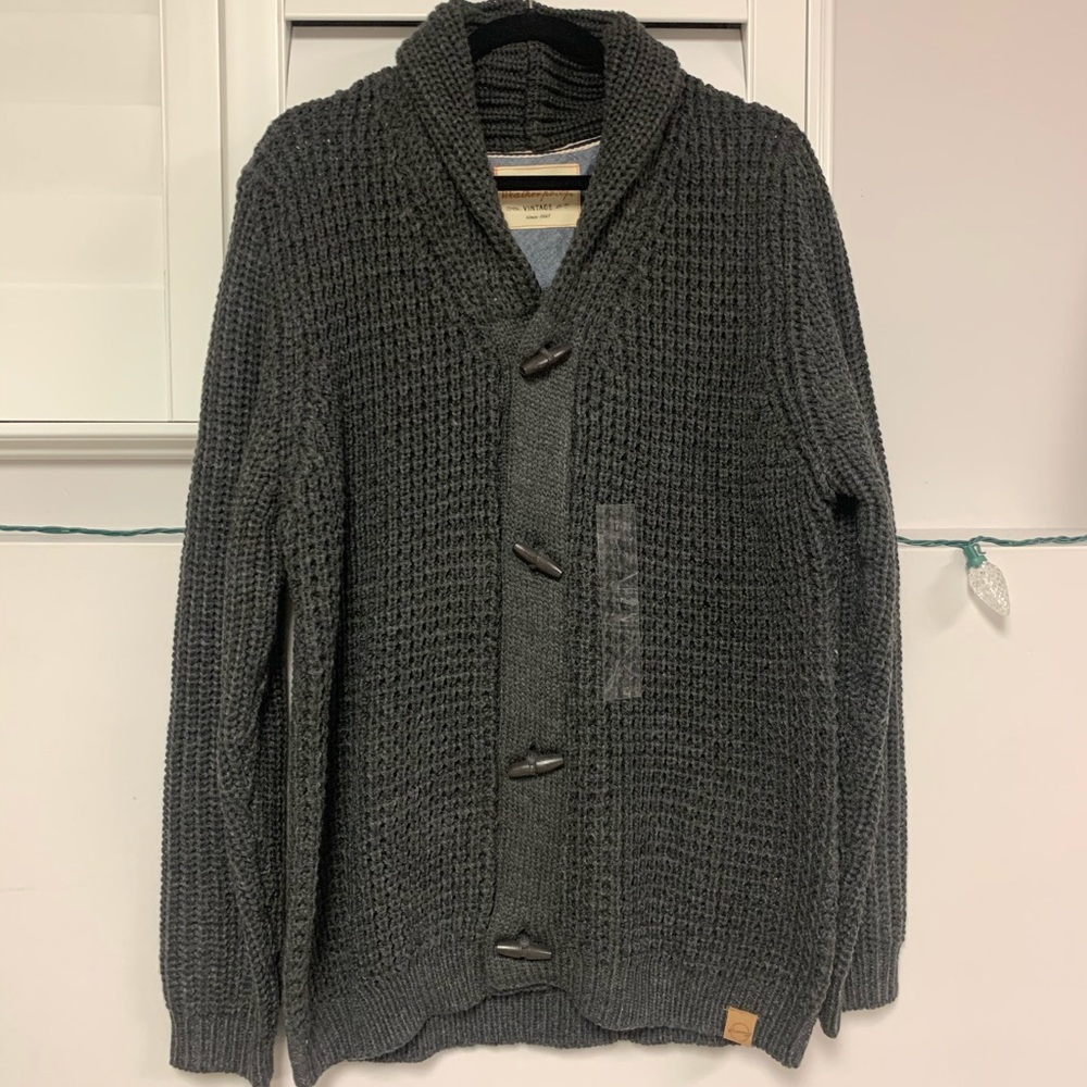 Weatherproof gray cardigan
